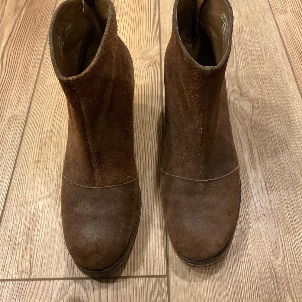 J. Shoes Suede Heeled Booties - Picture 2 of 12